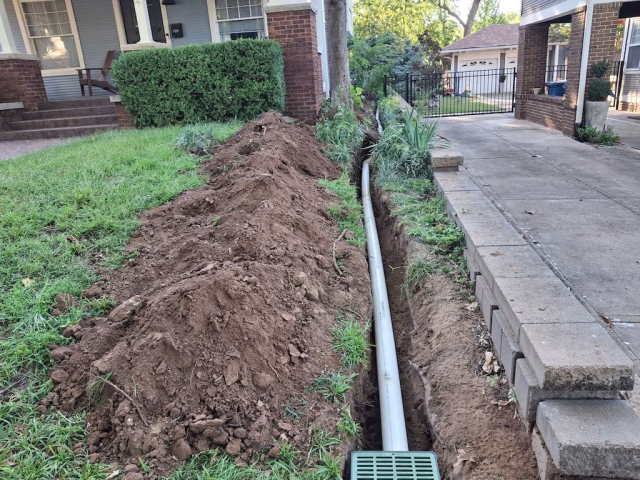French Drain Tulsa 048