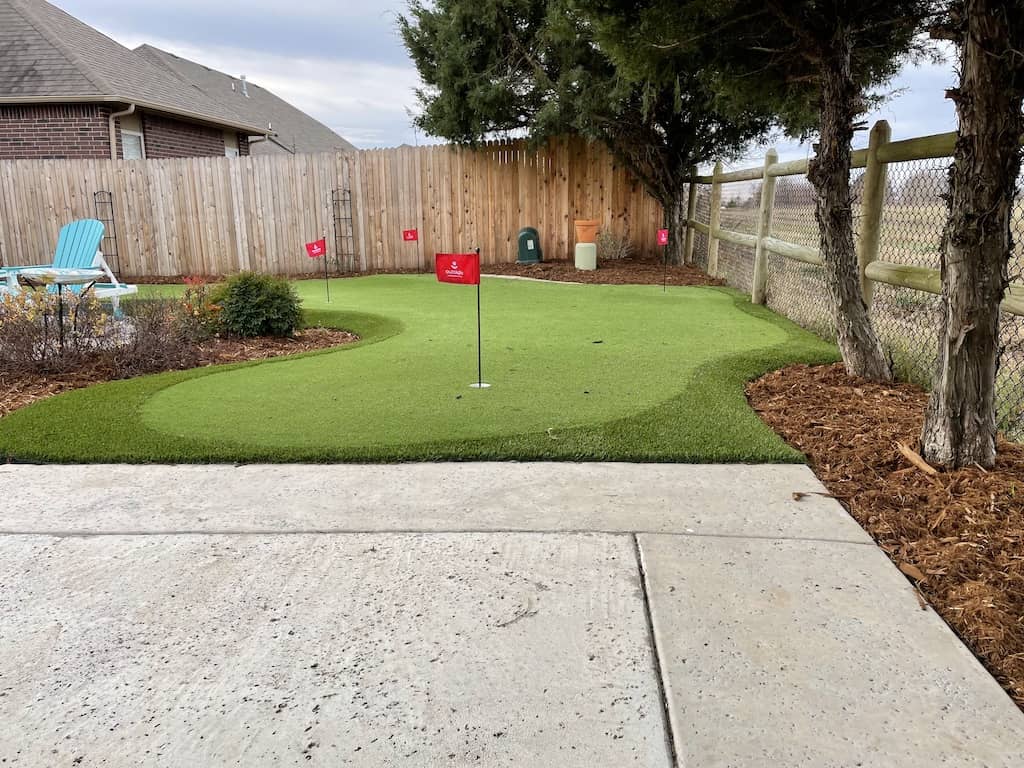 French Drain Tulsa Services Putting Green